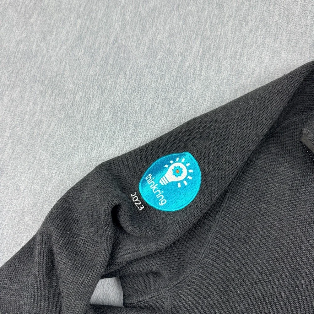 Patagonia Better Sweater Jacket Mens Medium Black‎ 1/4-Zip Fleece Logo 25523